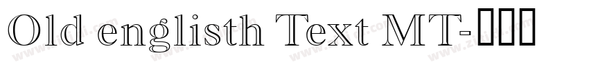 Old englisth Text MT字体转换